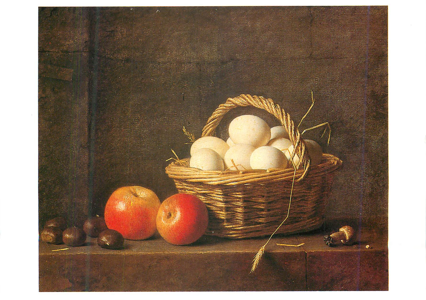 CPM Louvre Departement des Peintures Delaporte 1724 1793 Le Panier d'Oeufs 1788