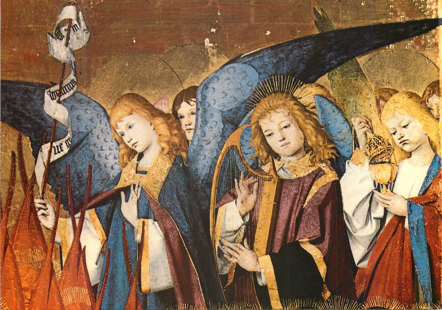 CPM Musee de Villeneuve les Avignon (Gard) Musee Enguerrand Quarton Le Couronnement de la Vierge (1453 1454)