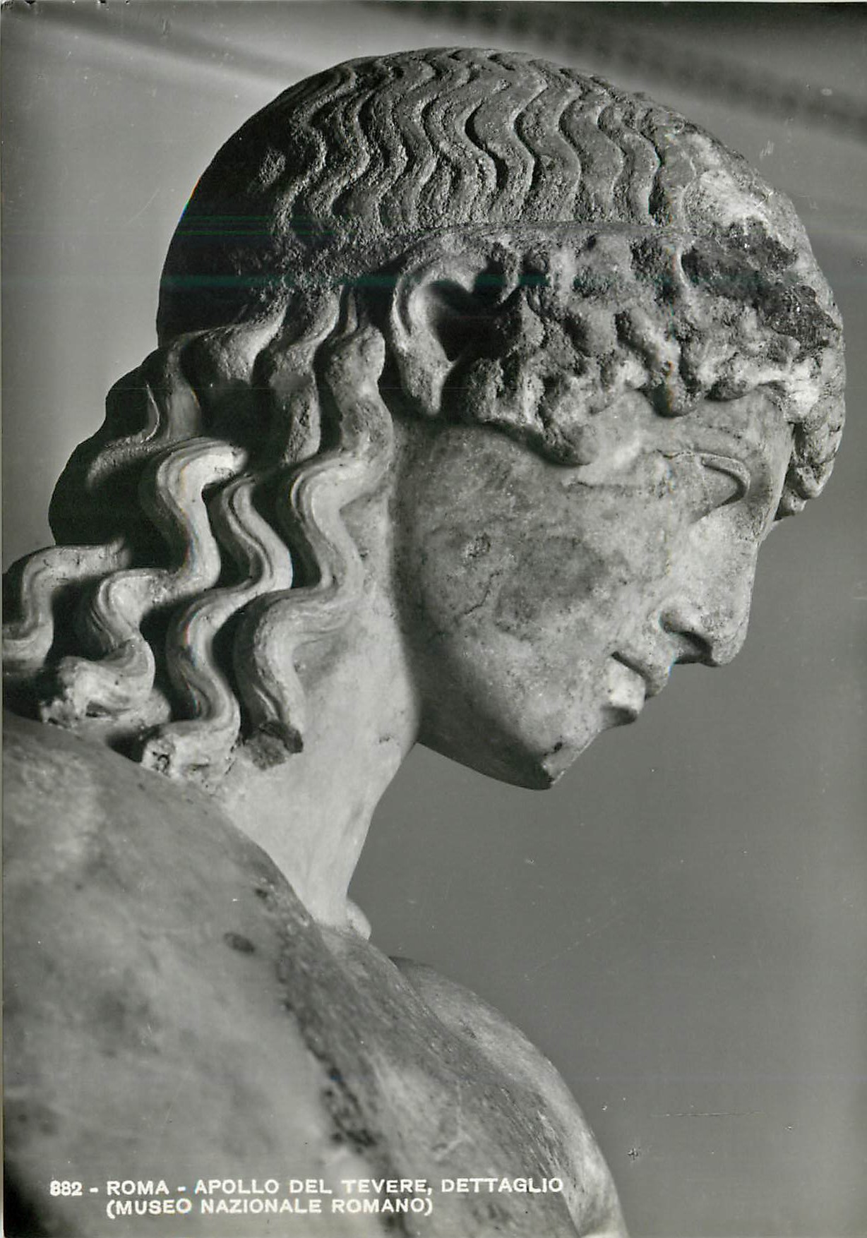 CPM Roma Apollo del Tevere Dettaglio (Museo Nazionale Romano)