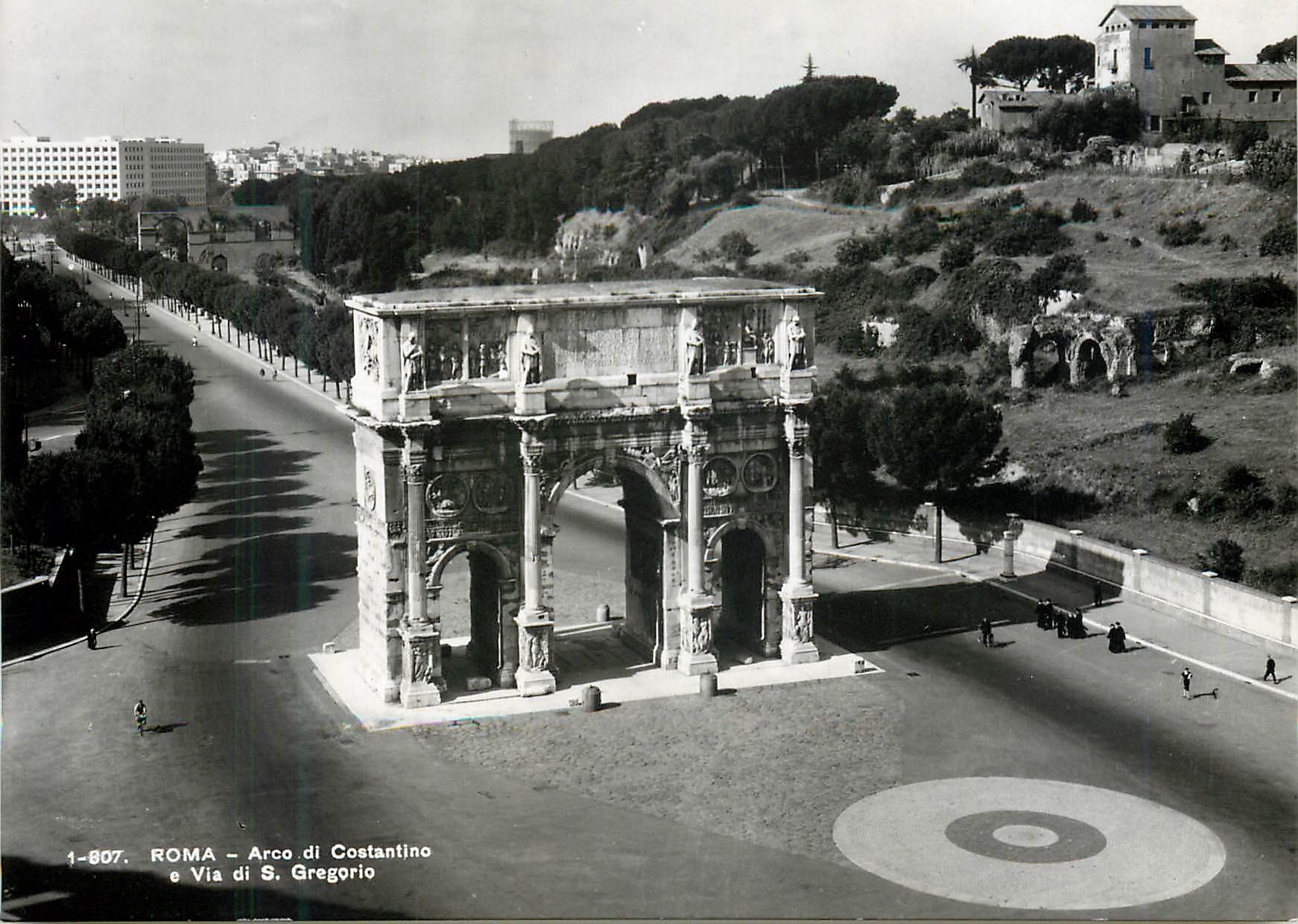 CPM Roma Arc de Costantino e Via di S Gregorio