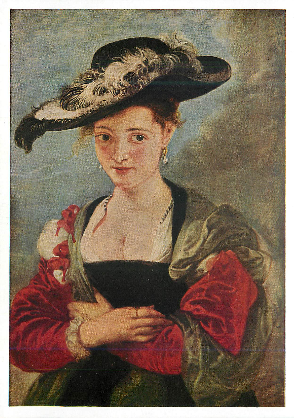 CPM National Gallery Rubens Chapeau de Paille
