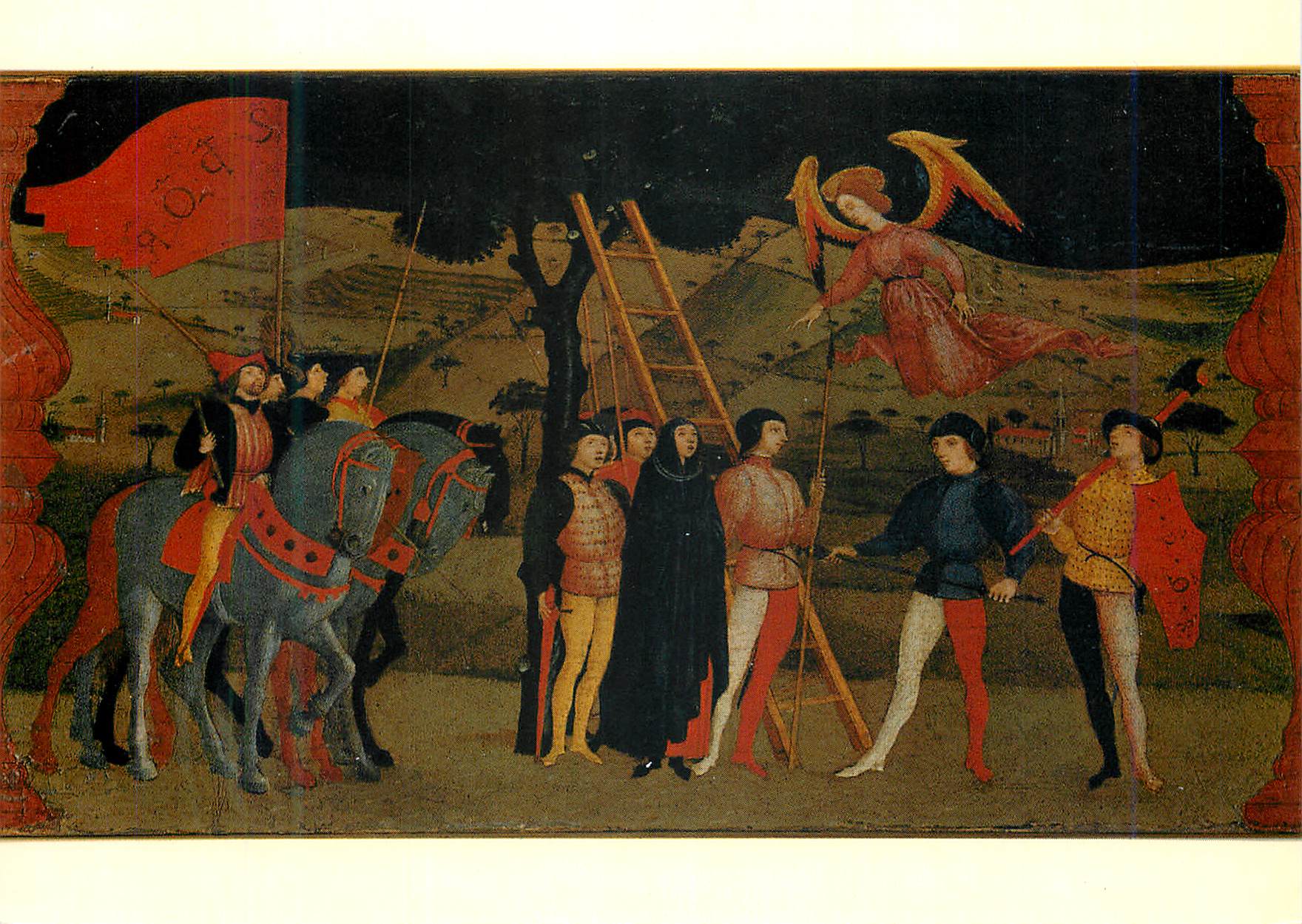 CPM Urbino Palazzo Ducale Paolo Uccello La Profanation de l'Hostie (detail)