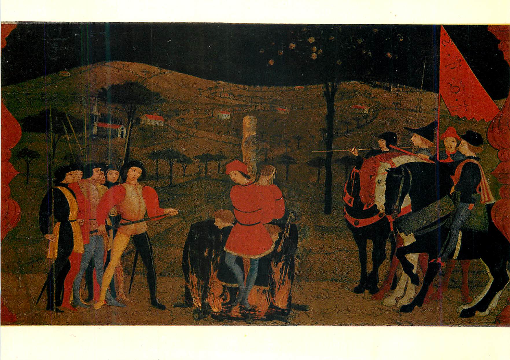 CPM Urbino Palazzo Ducale Paolo Uccello La Profanation de l'Hostie (detail)