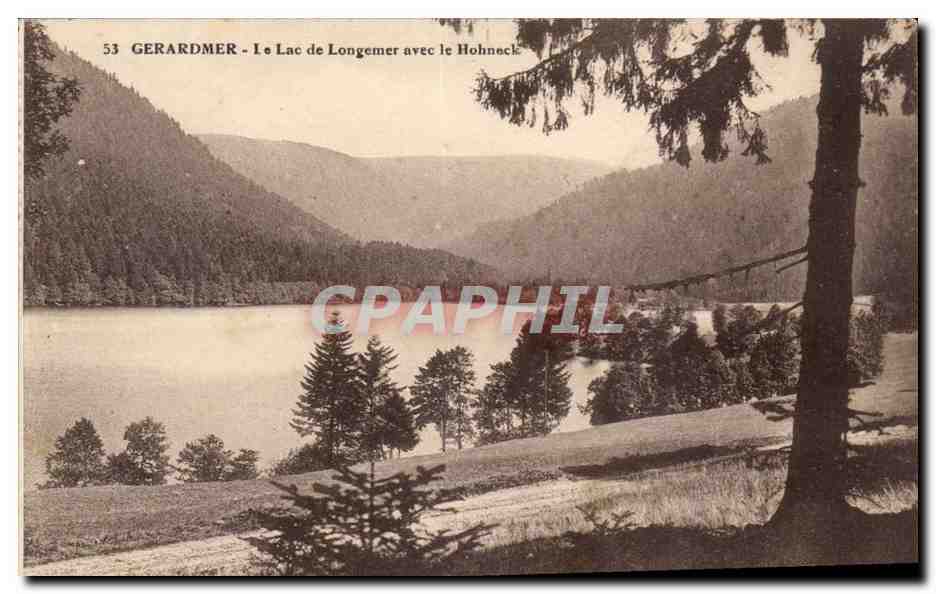 GERARDMER - Le Lac de Longemer avec le Hohneck — éditeur non visible, n° de série 53