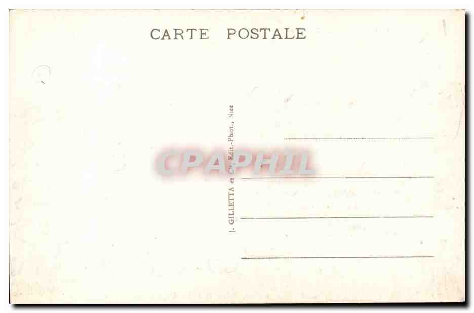 Cannes CPA Promenade de la CRoisette et le Mont Chevalier  — Rückseite