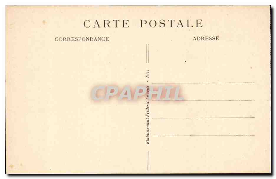 Menton (A.M.) — Vue générale de Garavan et la vieille ville — FL. — Verso