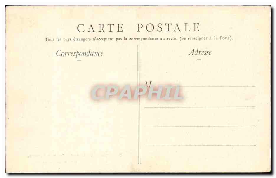 Paris CPA Palais du Luxembourg — Rückseite