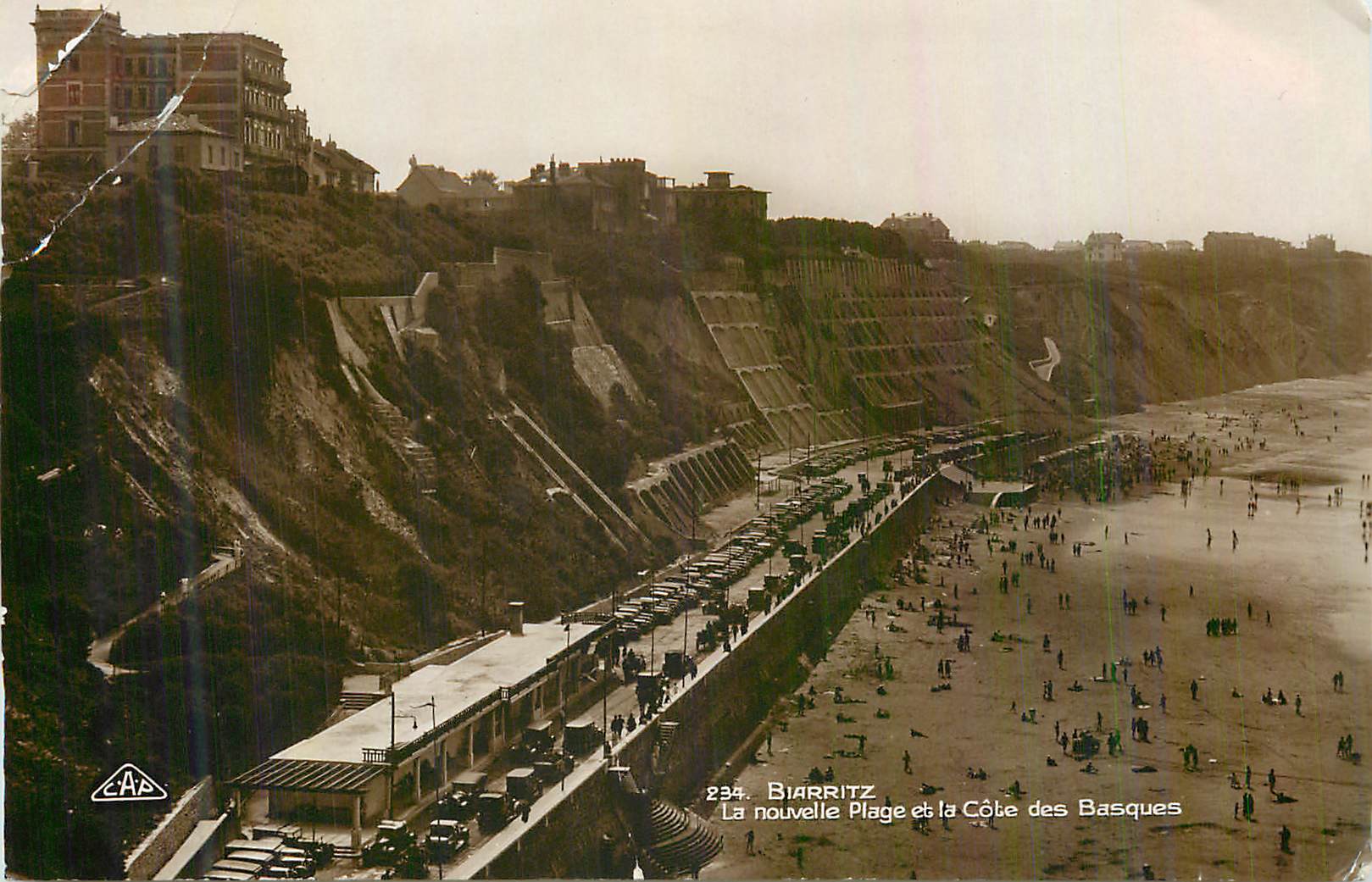 CPM Biarritz La Nouvelle Plage et la Cote des Basques