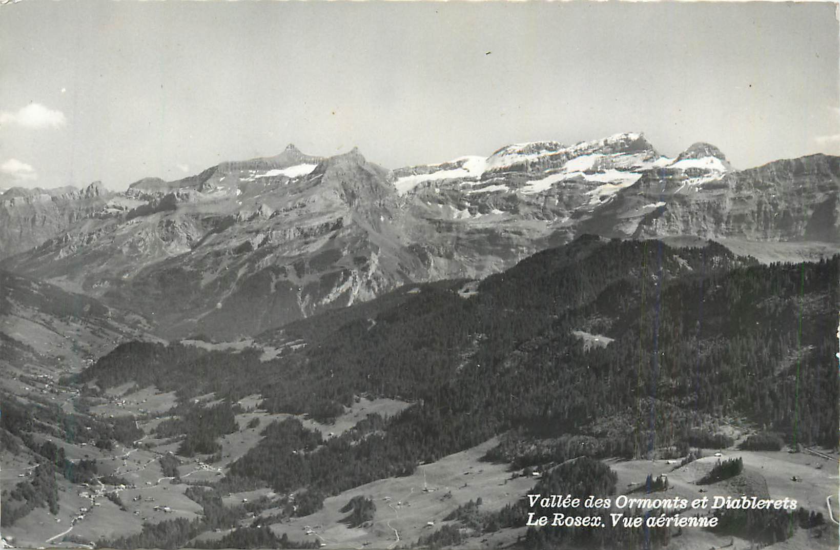 CPM Vallee des Ormonts et Diablerets Le Rosex Vue Aerienne