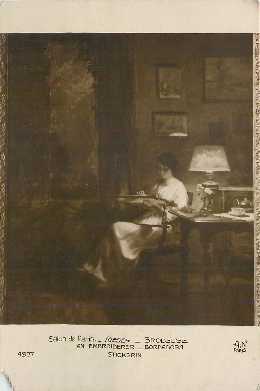 Paris Salon — Näherin — Rieder — Nr. 4937