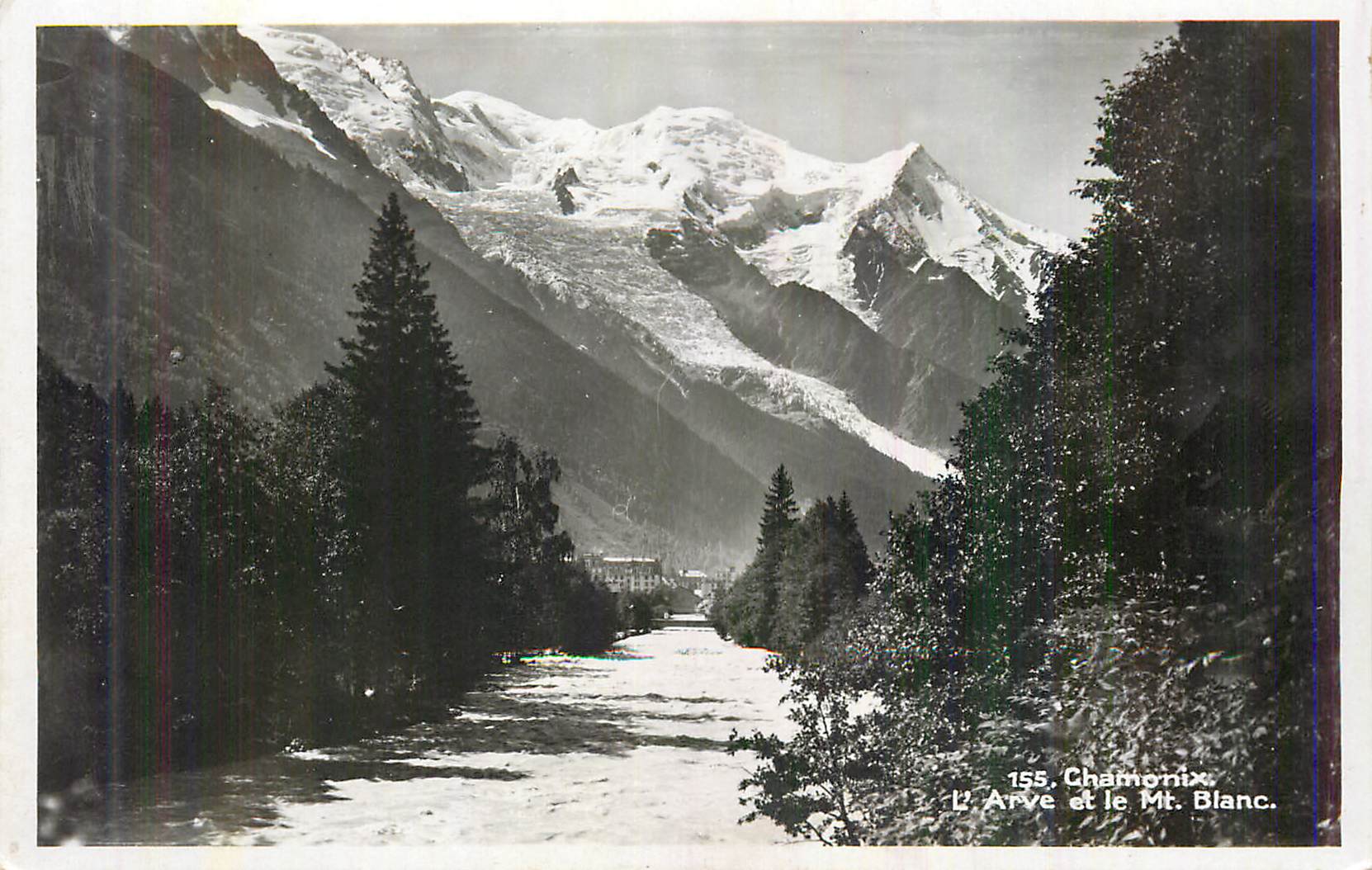 CPM Chamonix L'Arve et le Mt Blanc