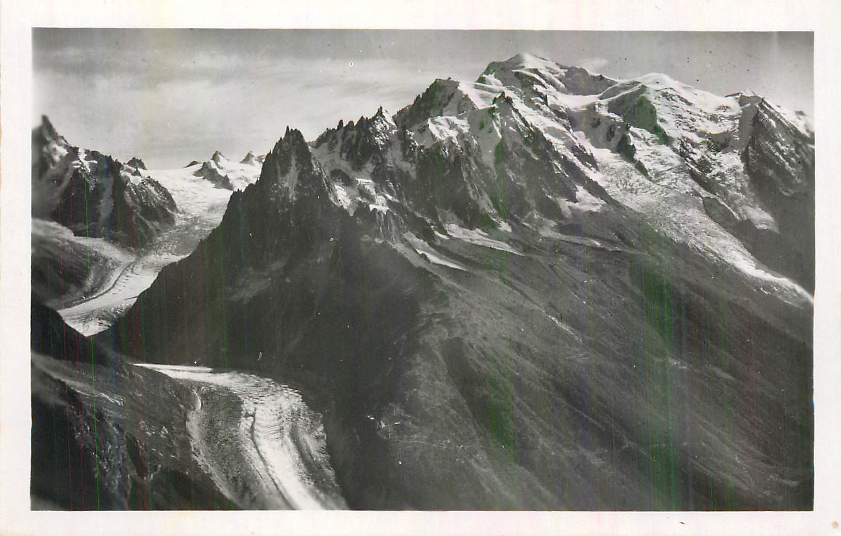 CPM Les Aiguilles de Chamonix La Mer de Glace et le Mont Blanc (4807 m)