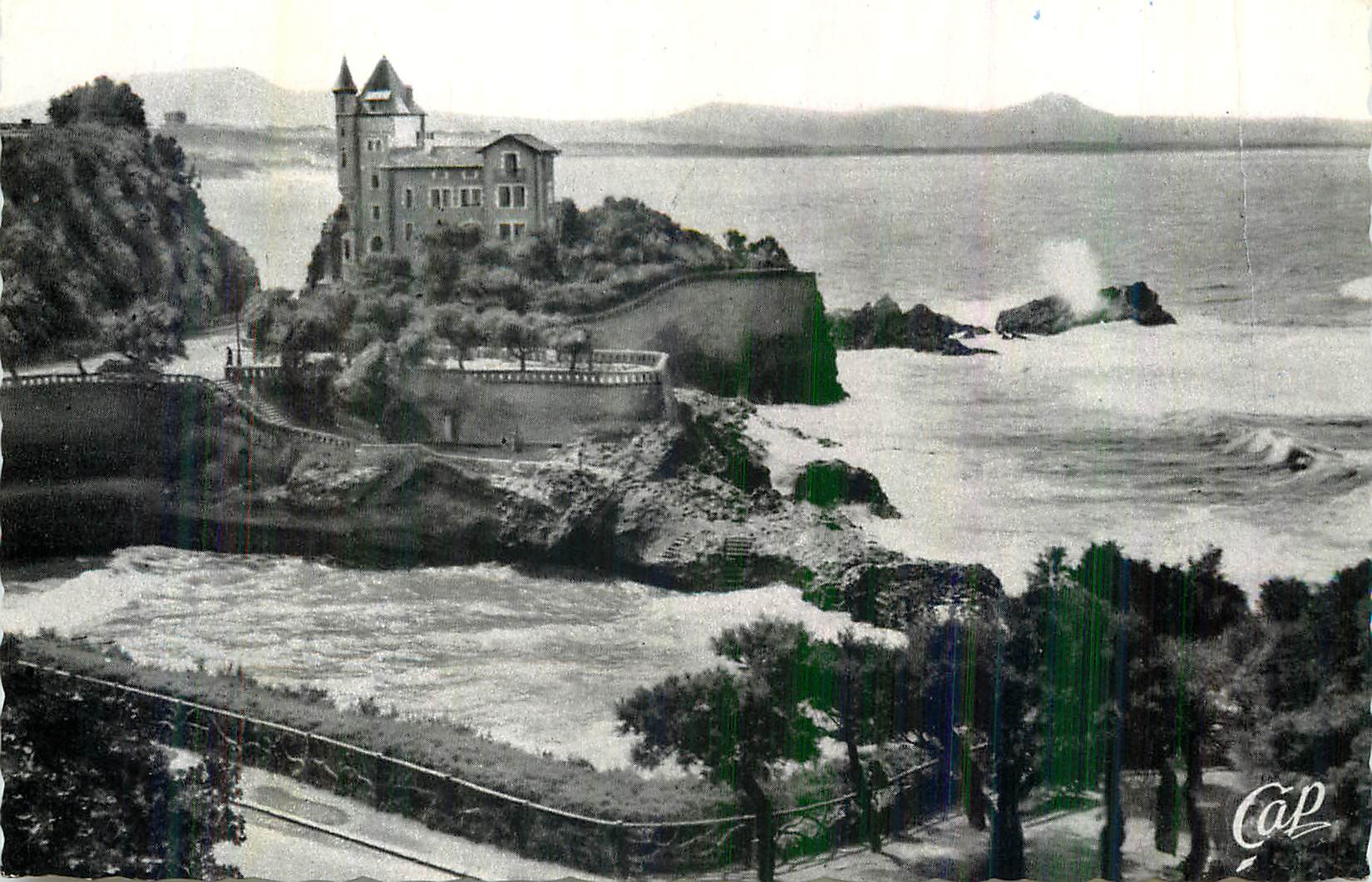 CPM Biarritz Villa Belza et Port Vieux