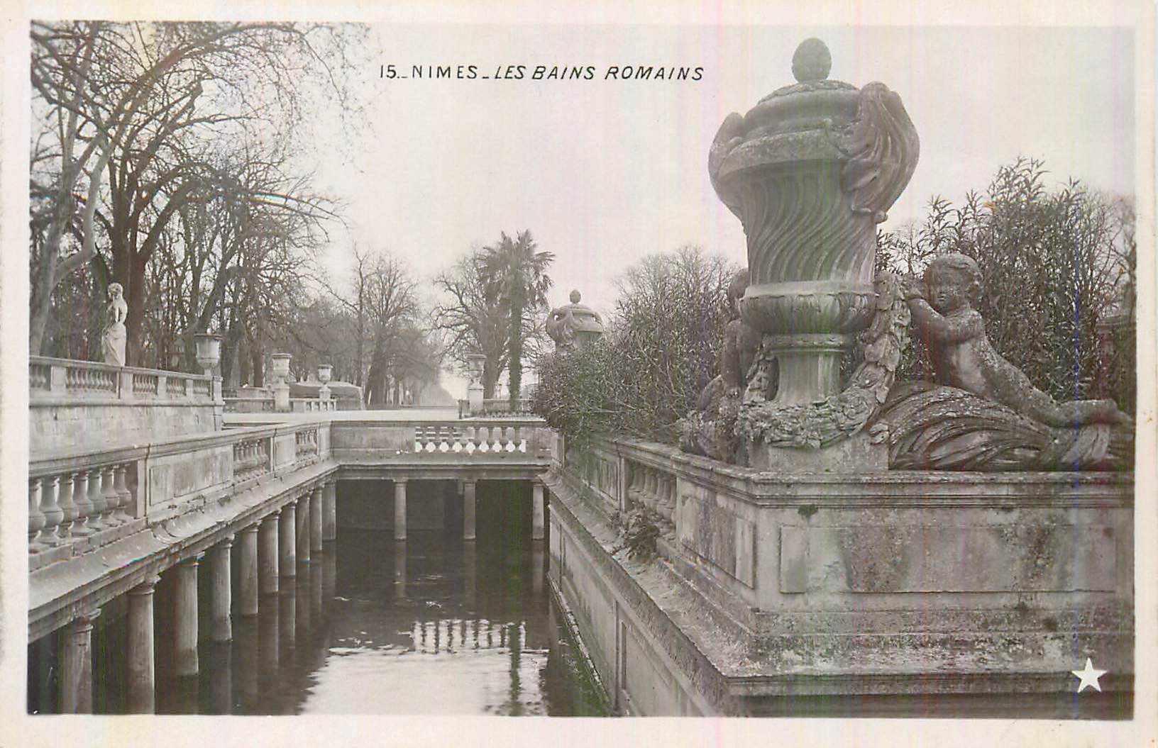 CPM Nimes les Bains Romains
