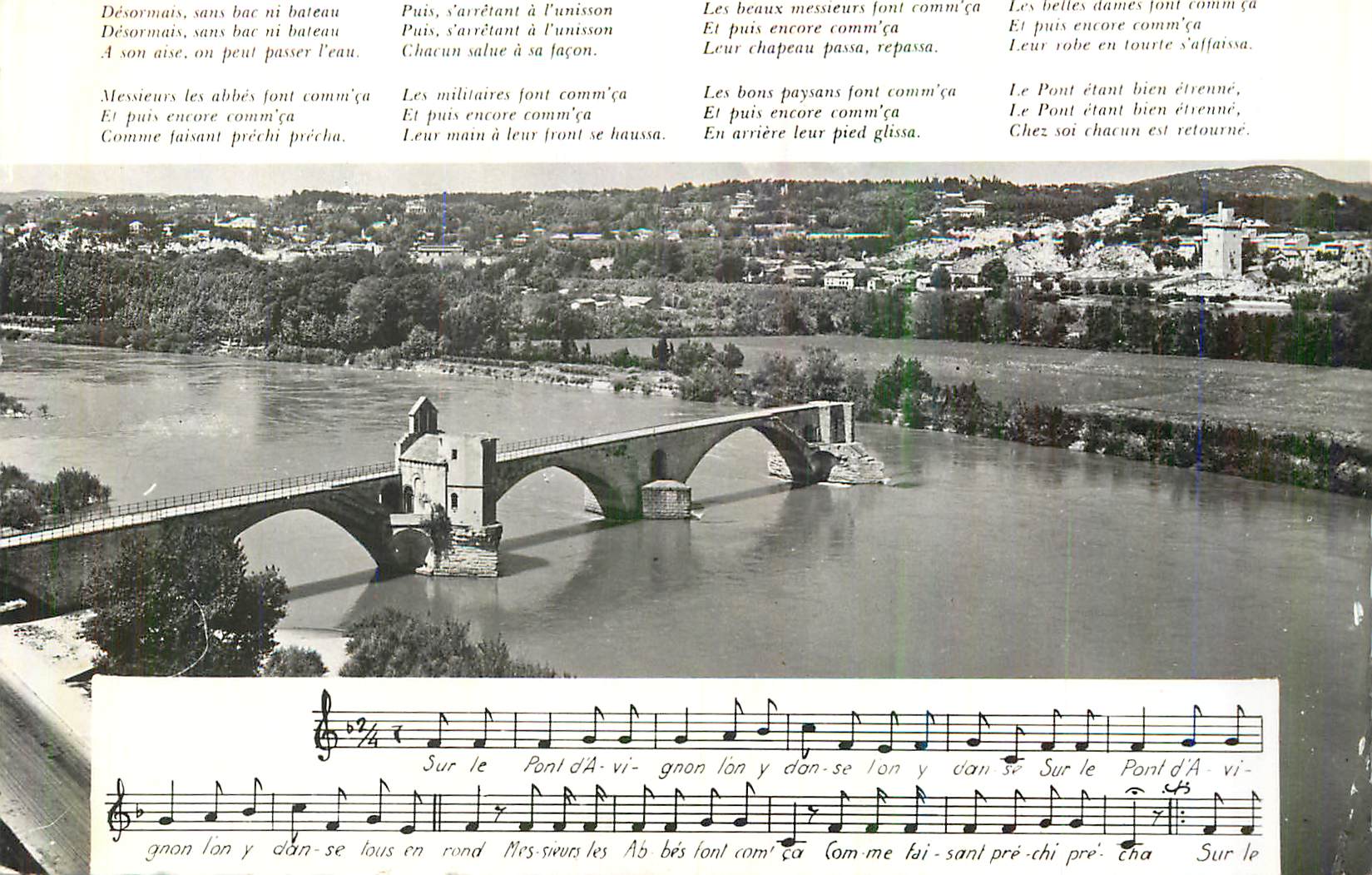 Pont d'Avignon — vue panoramique — éditeur non visible