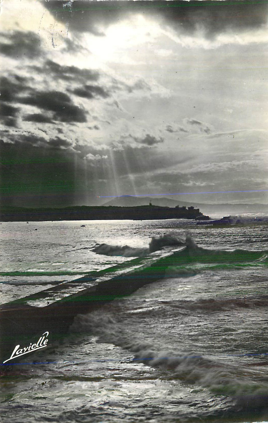 Vue de la mer à Saint-Martin-de-Ré — éditeur Larielle, n° de série non visible