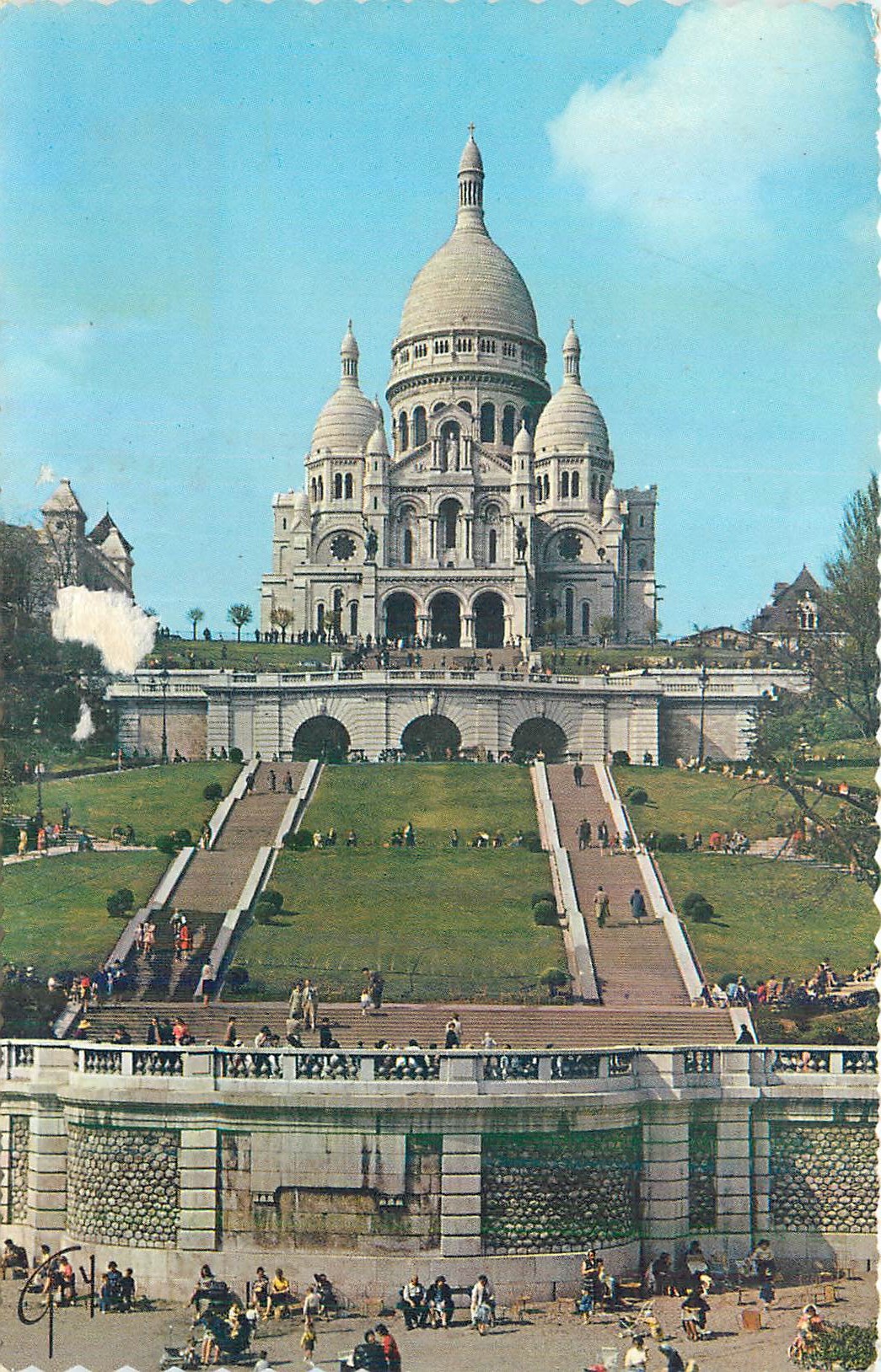 CPM Paris et ses Merveilles Basilique du Sacre Coeur de Mont Martre (1876 1910) et les Jardins