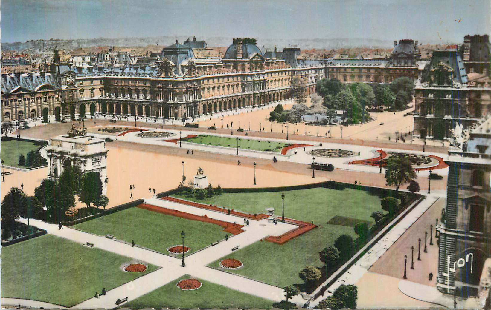 CPM Paris en Flanant Perspective sur la Place du Carrousel
