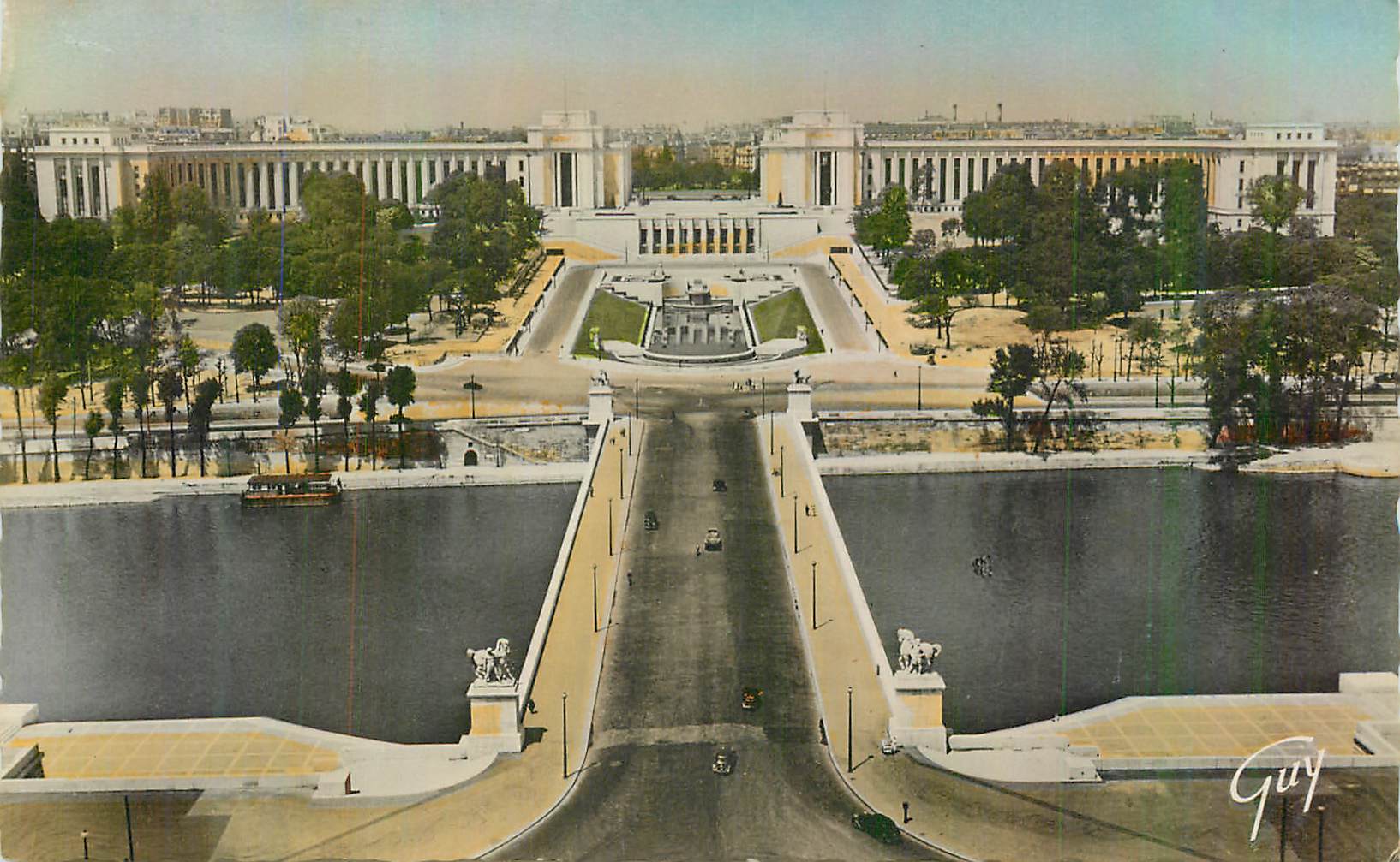 CPM Paris et ses Merveilles Le pont d'Iena et le palais de Chaillot
