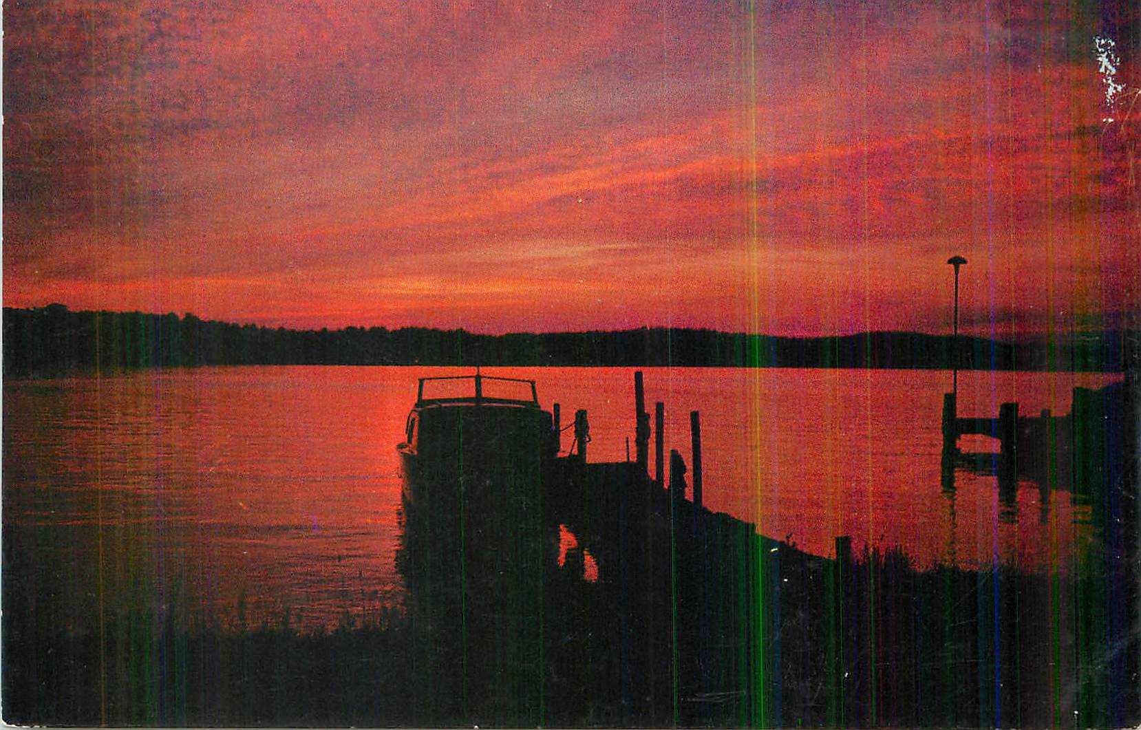 CPM Sunset on Lake Winnipesaukee A cloud of Pearl and Rose