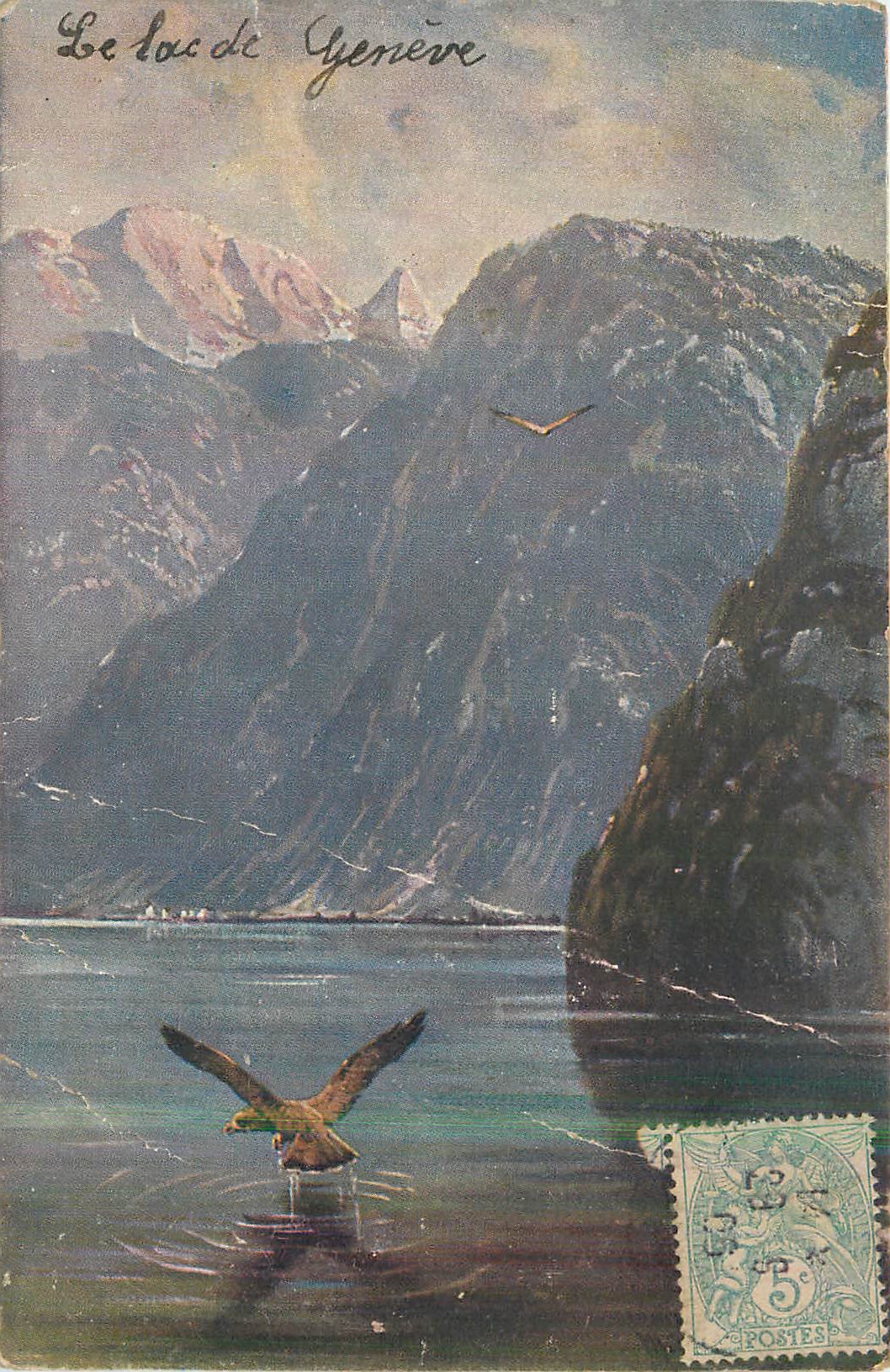 CPA Le Lac de Geneve Aigle