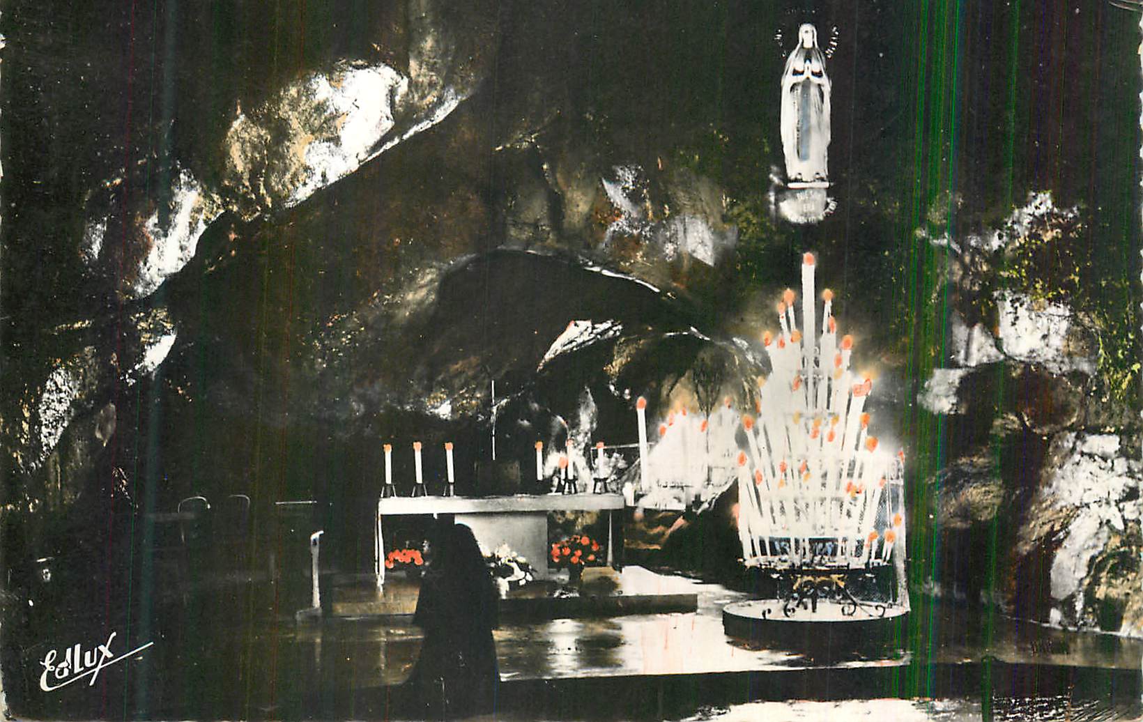 Grotte de Lourdes — unterirdische Kapelle — Ed. Lux