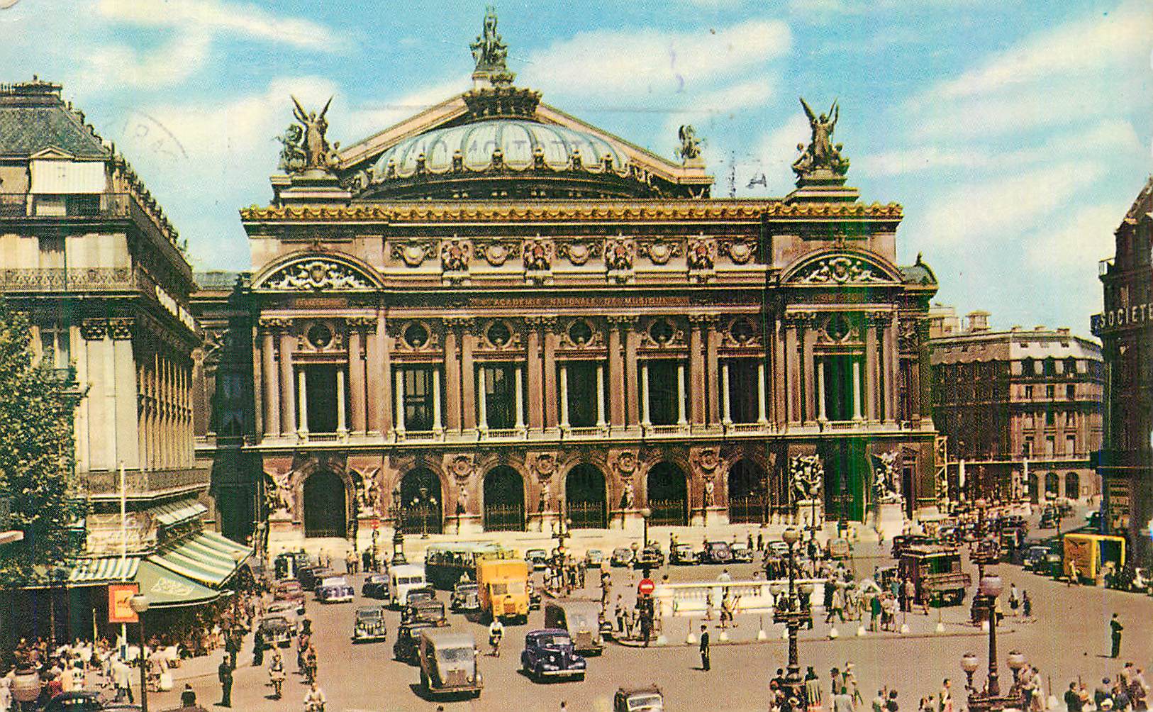 CPM Paris La Place et le Theatre National de L'Opera (Arch Ch Garnier)