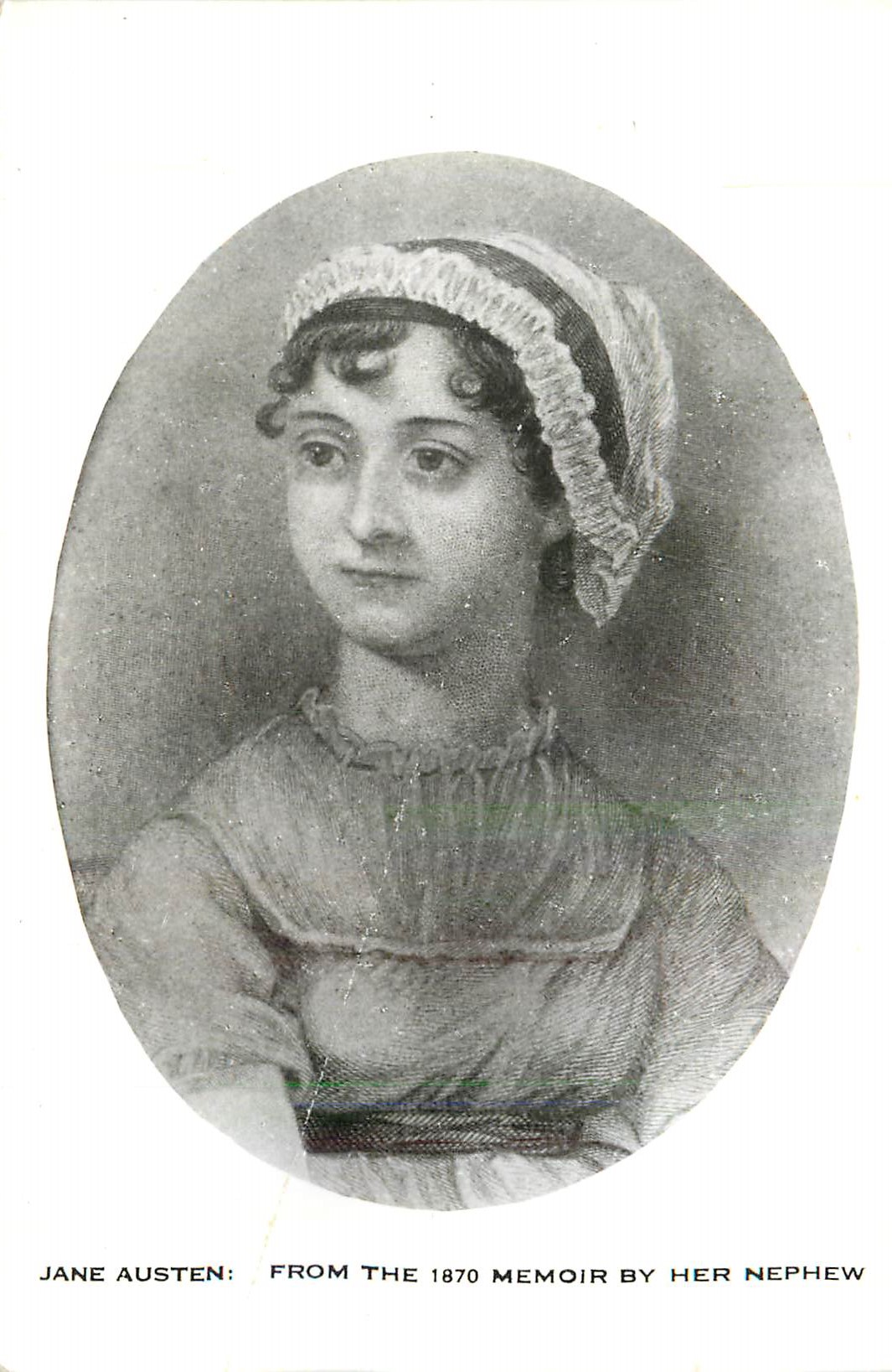 CPM Jane Austen From the 1870 Memoir by Her Nephew
