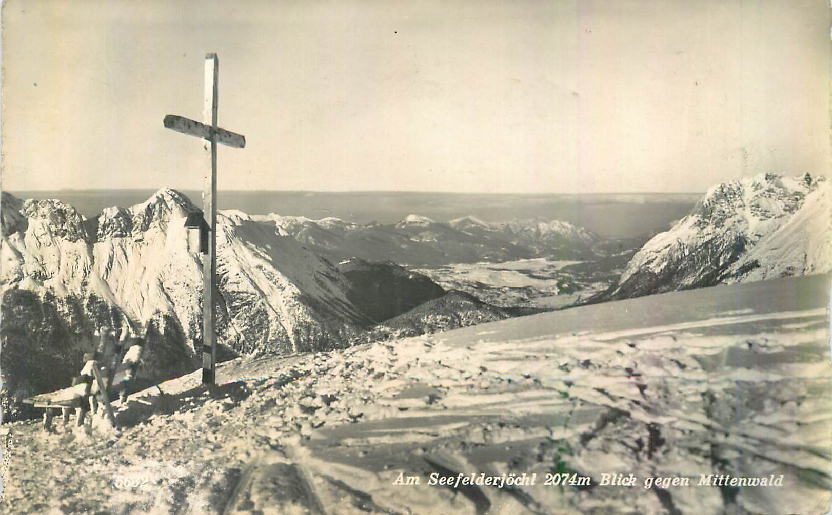 CPM Am Seefelderfochl 2074 m Blick Gegen Mittenwald