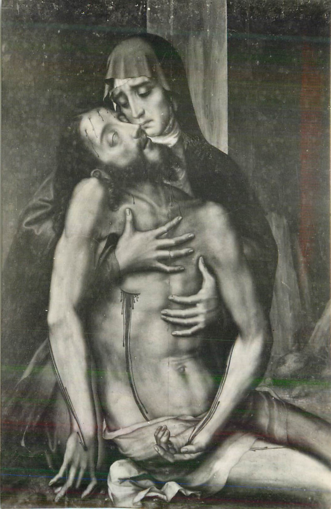 Pieta — scène de la Pietà — éditeur inconnu, n° de série non lisible