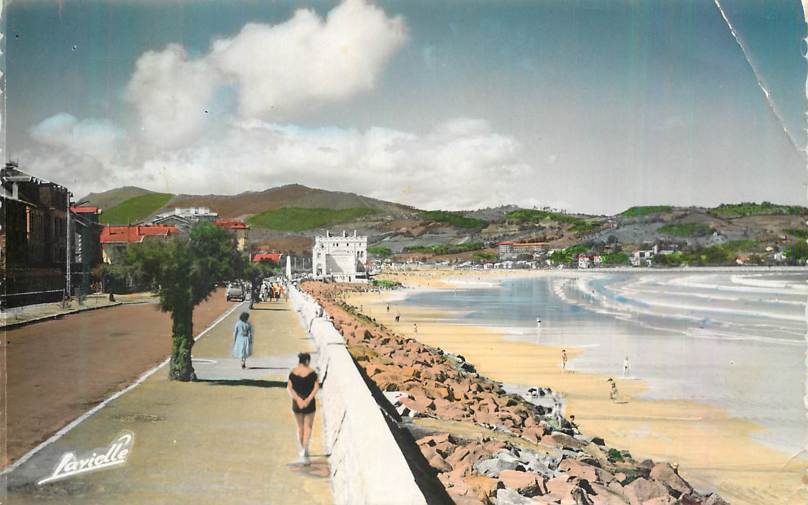 Plage de Biarritz — vue panoramique — Javidle