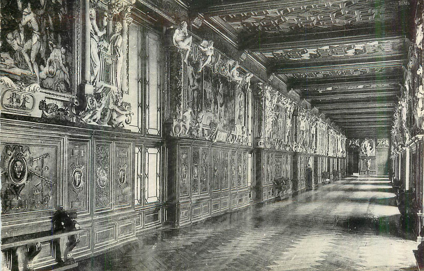 Salle des Ambassadeurs — Château de Fontainebleau — Éditeur : A. Lévy, n° 123