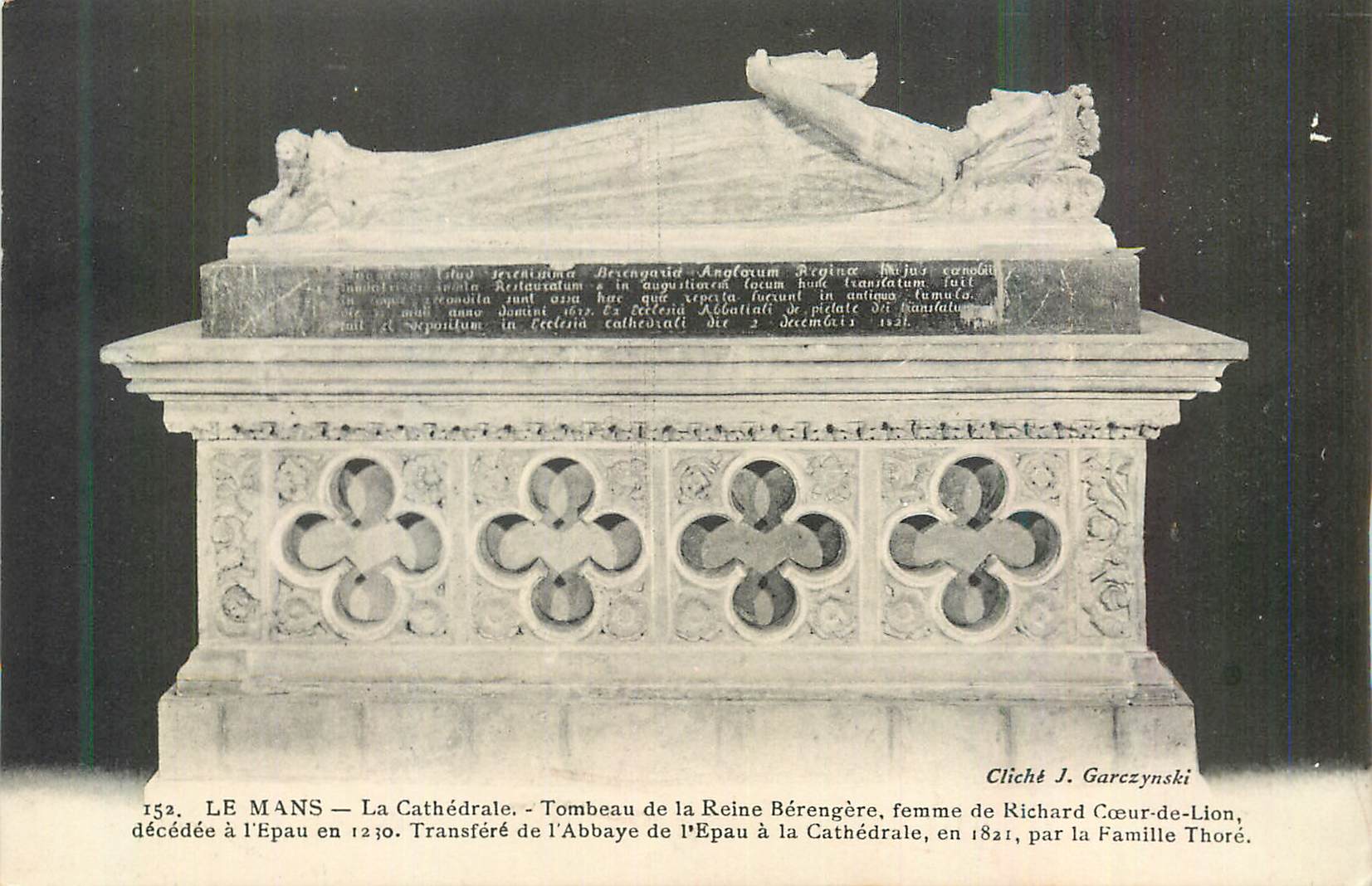 Le Mans — La Cathédrale — Tombeau de la Reine Bérengère, femme de Richard Cœur-de-Lion