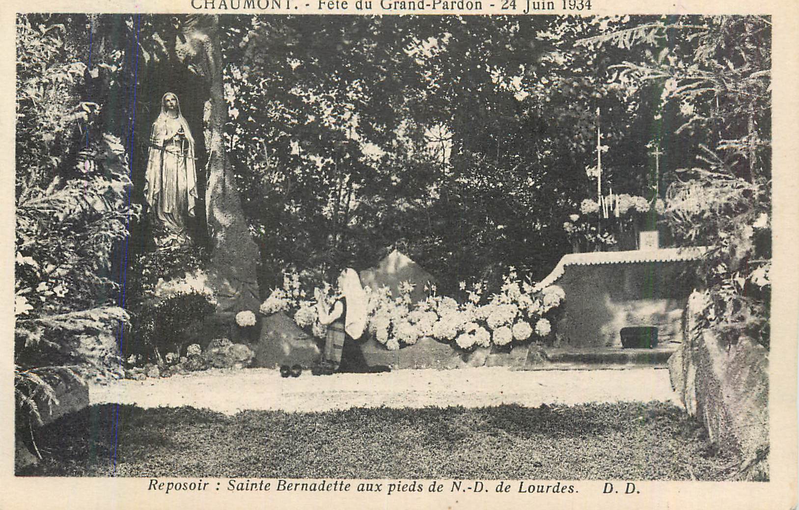 CPA Chaumont Fete du Grand Pardon 24 Juin 1934 Reposoir