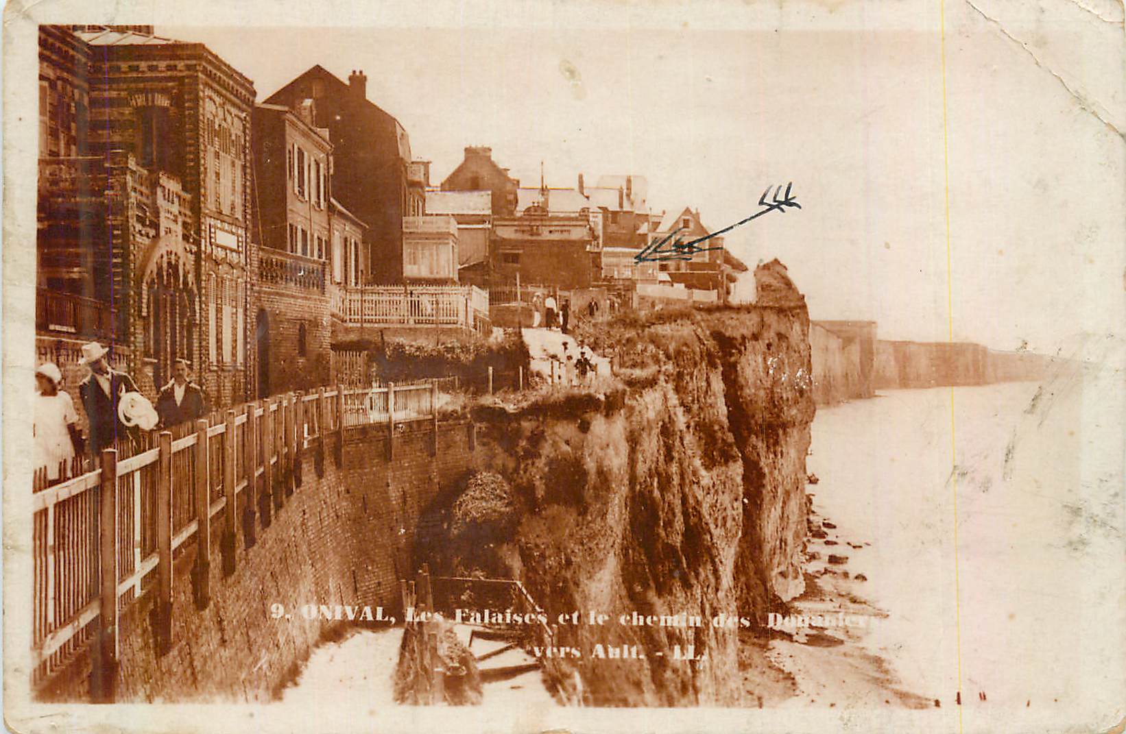 CPM Onival Les Falaises et le Chemin