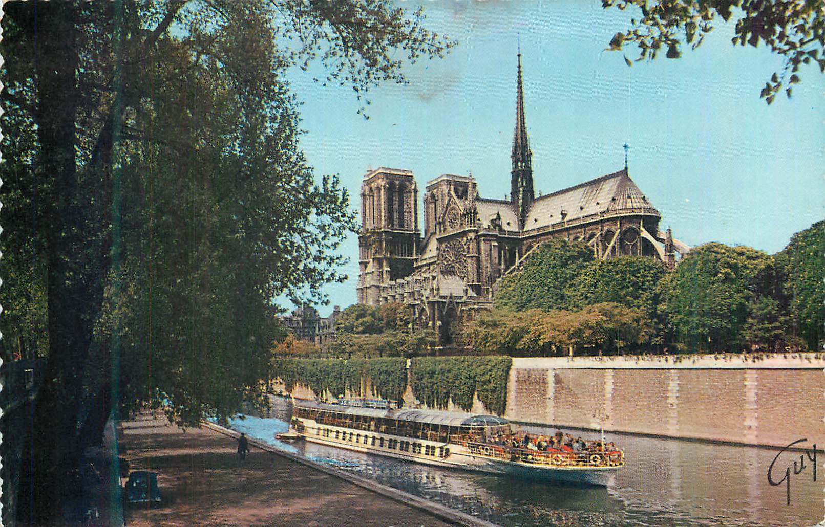 Notre-Dame de Paris — vue depuis la Seine — éditeur Guy