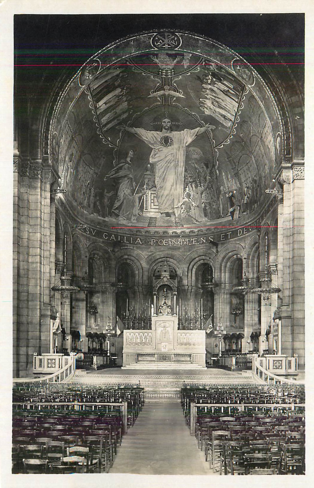 CPM Paris Basilique du Sacre Coeur Le Choeur et la Mosaique
