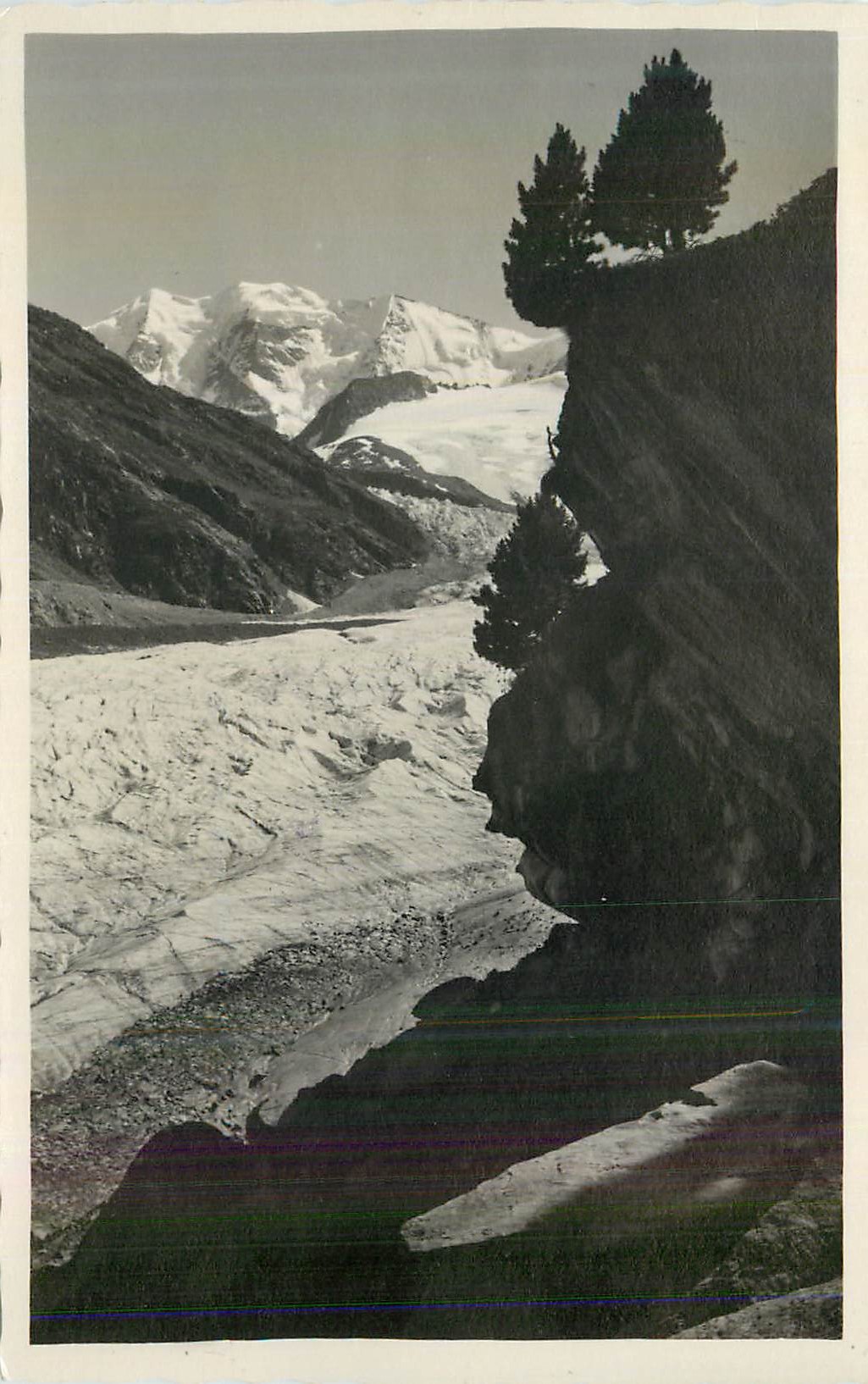 CPM Morteratsch Ober Engadin Blick vom Weg zur Boval Hutte auf Piz Palu