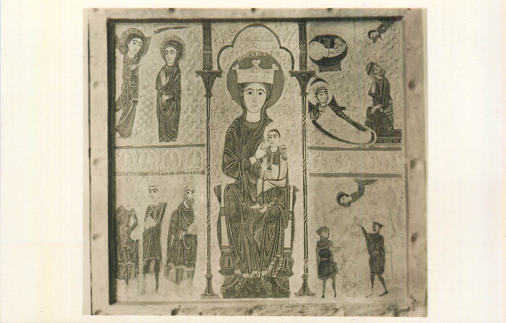 CPM Museo de Arte de Cataluna Serie III Pintura Romanica Frontal de Altar Dedicado a la Virgen