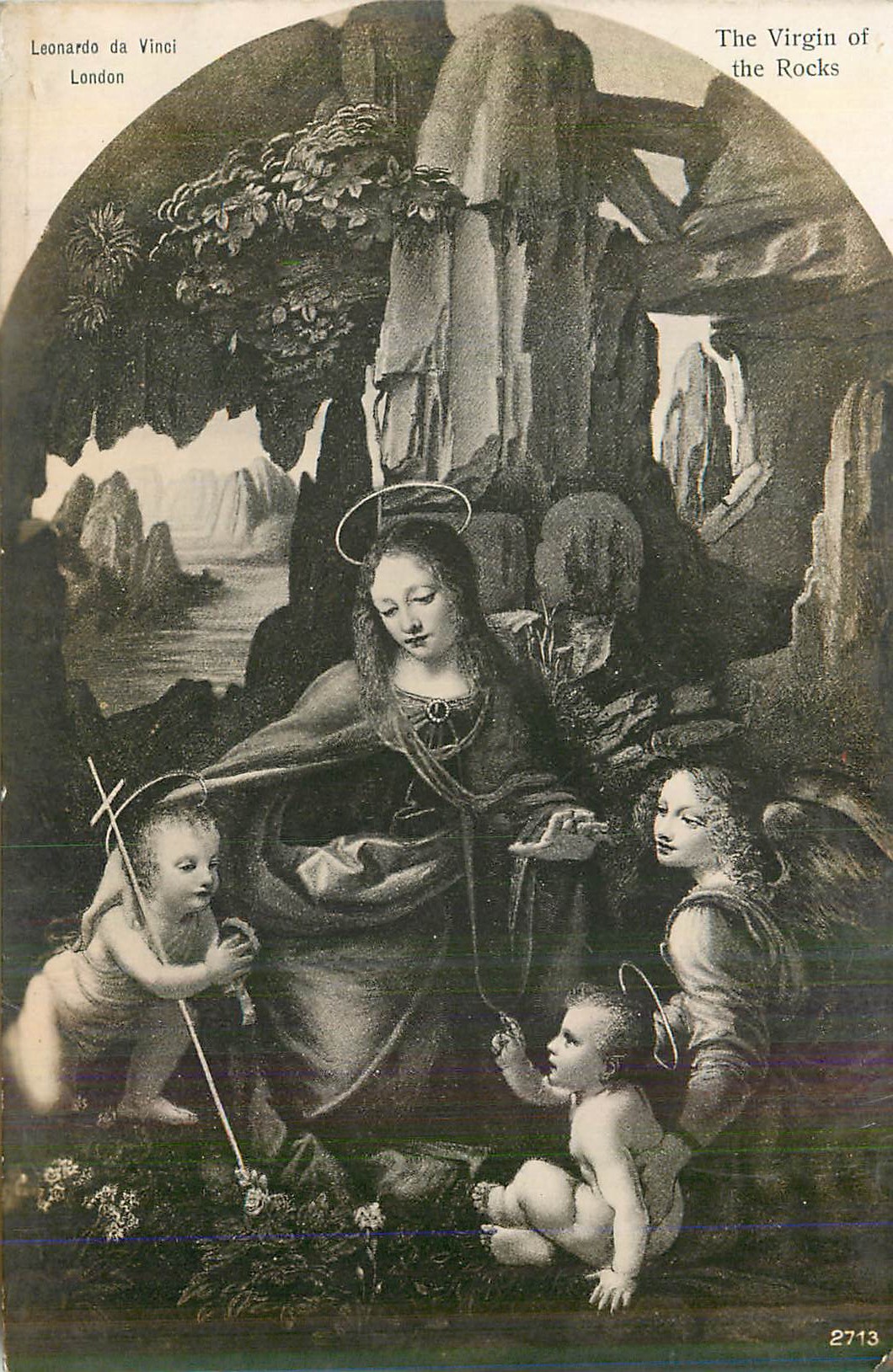 CPM London Leonardo di Vinci The Virgin of the Rocks