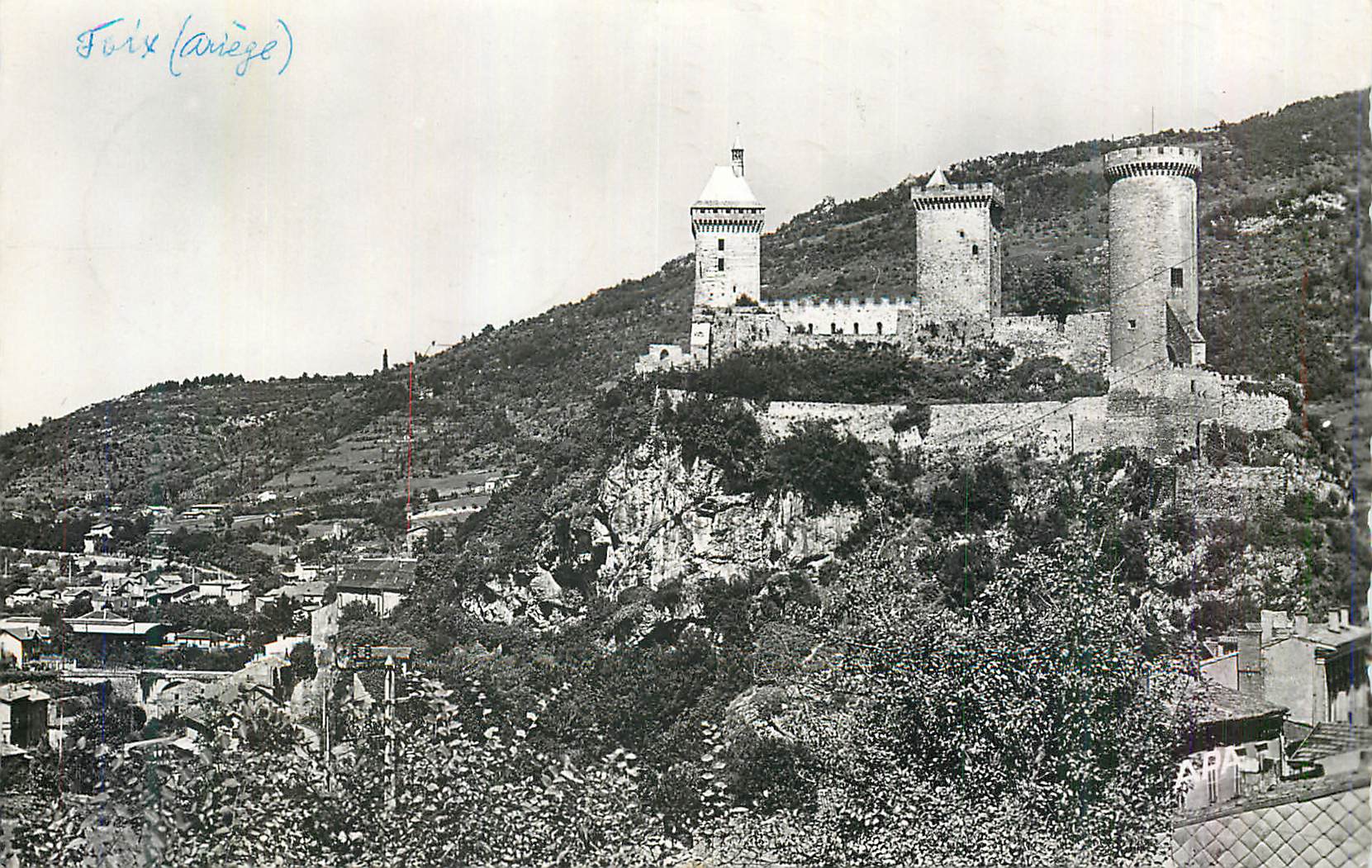 CPM Ariege Le Chateau vu Facade Ouest (Monument Historique)