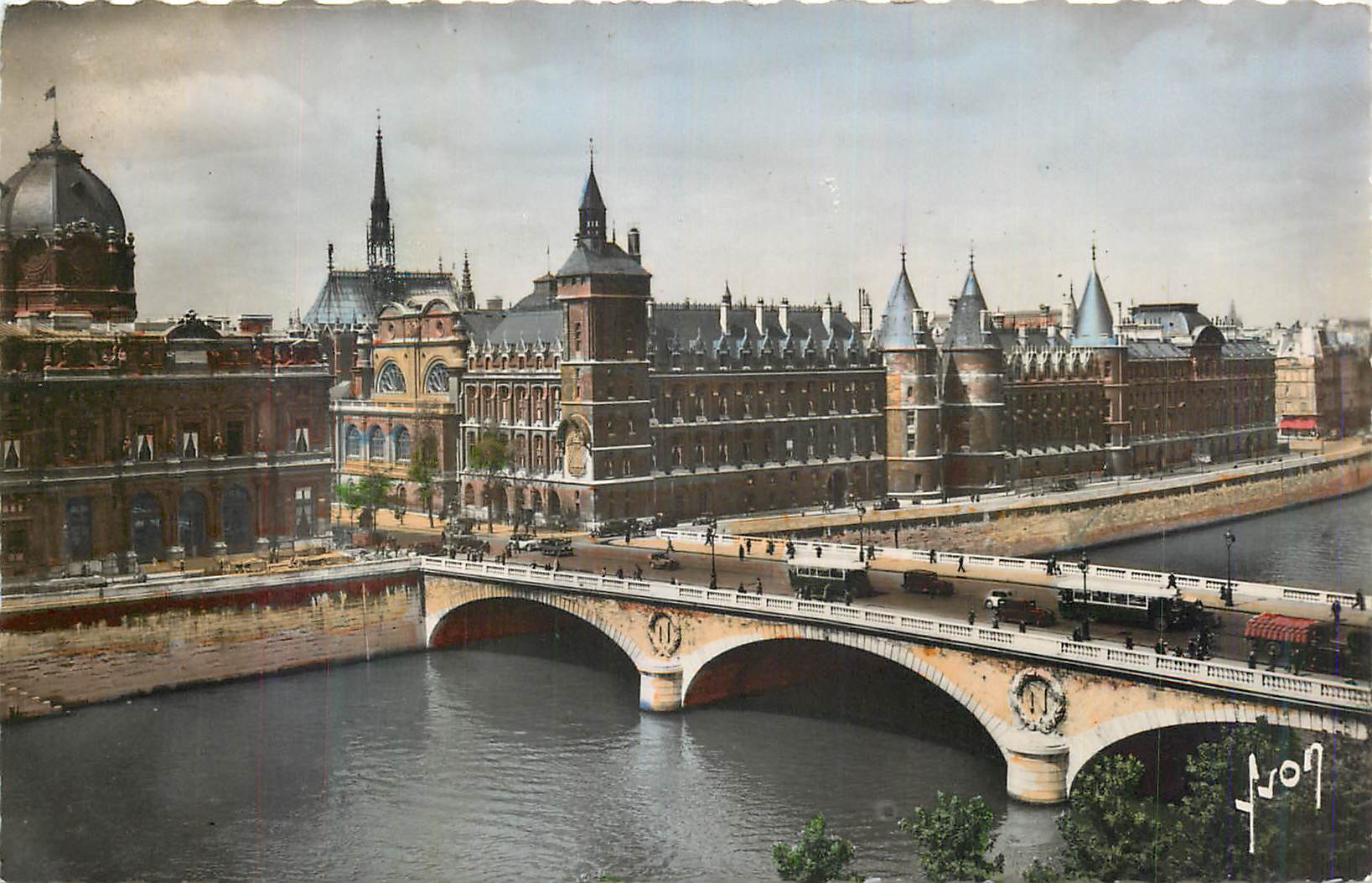 CPM Paris en Flanant Le Palais de Justice et le Pont au Change