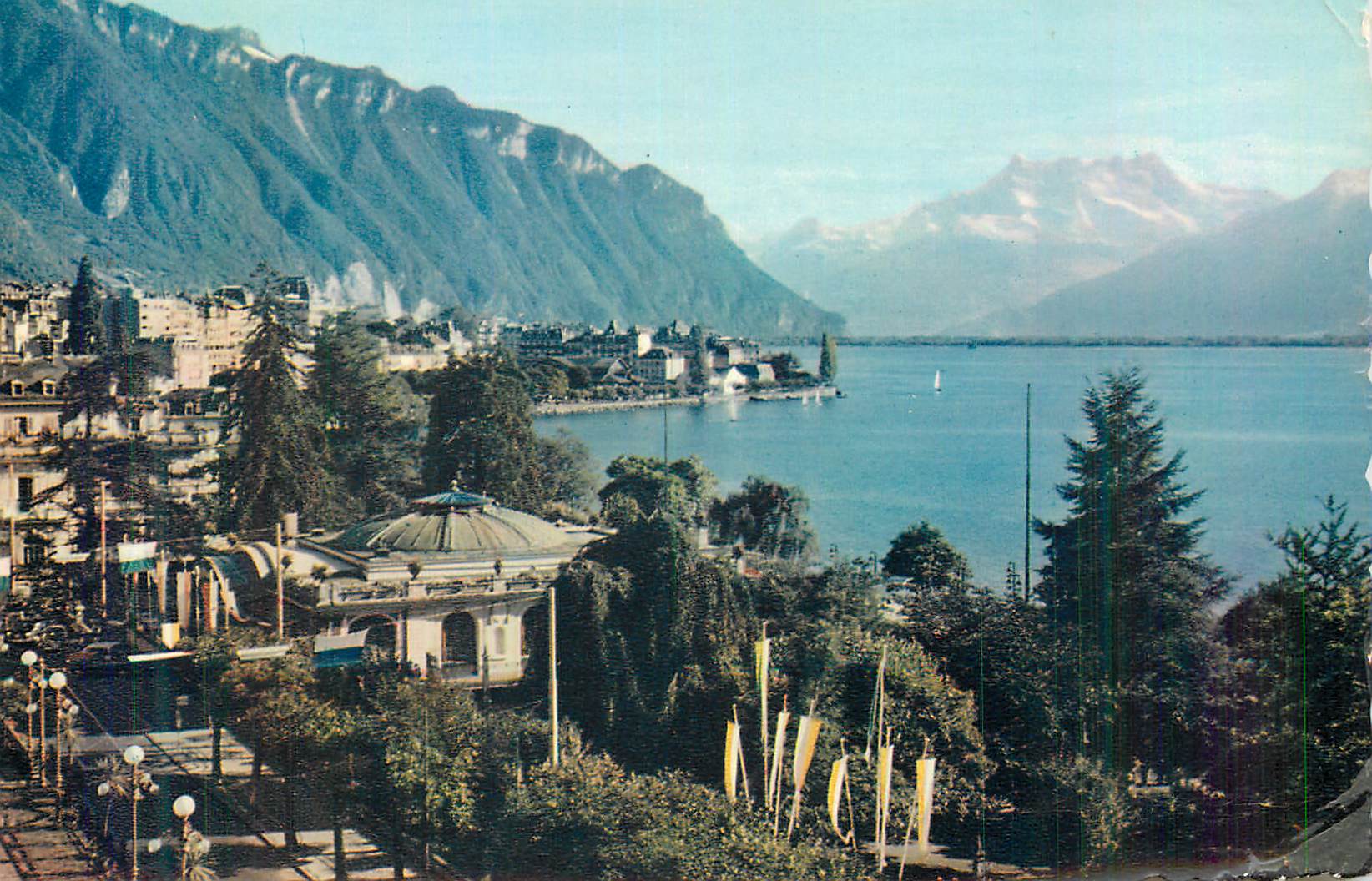 CPM Montreux Le Pavillon des Sports et les Dents du Midi