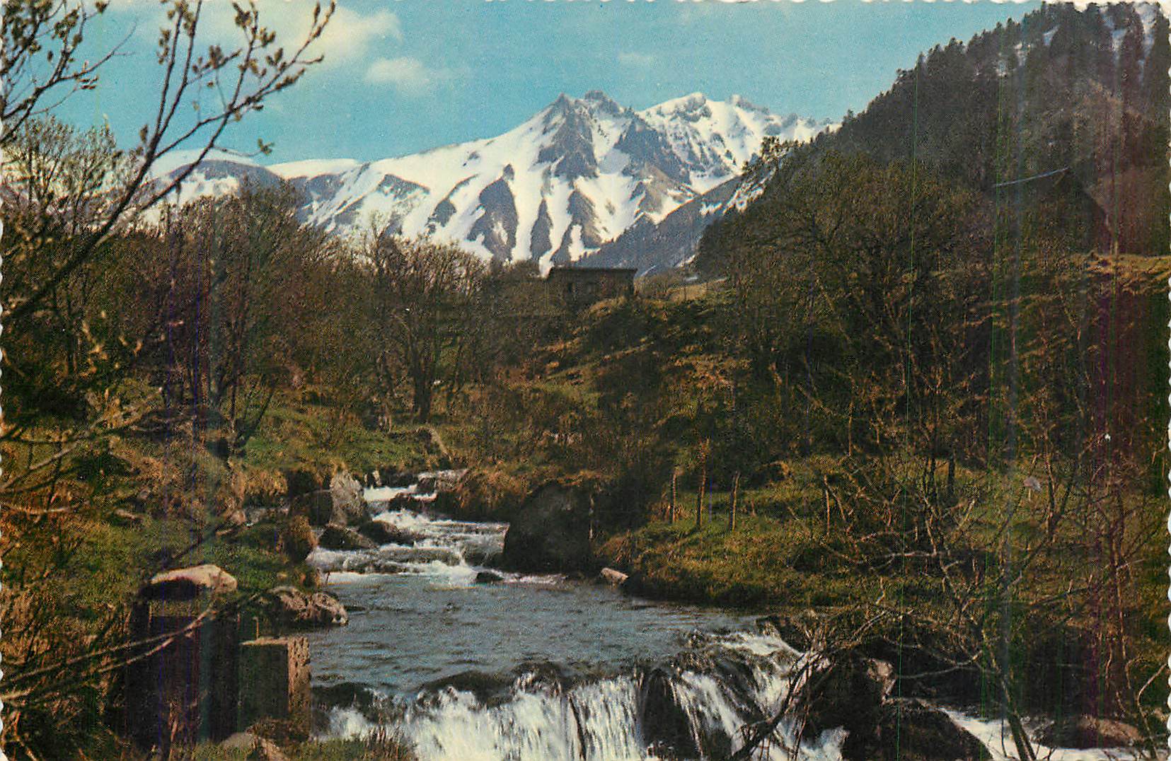 CPM Les Alpes en Couleurs Naturelles Torrent en Haute Montagne