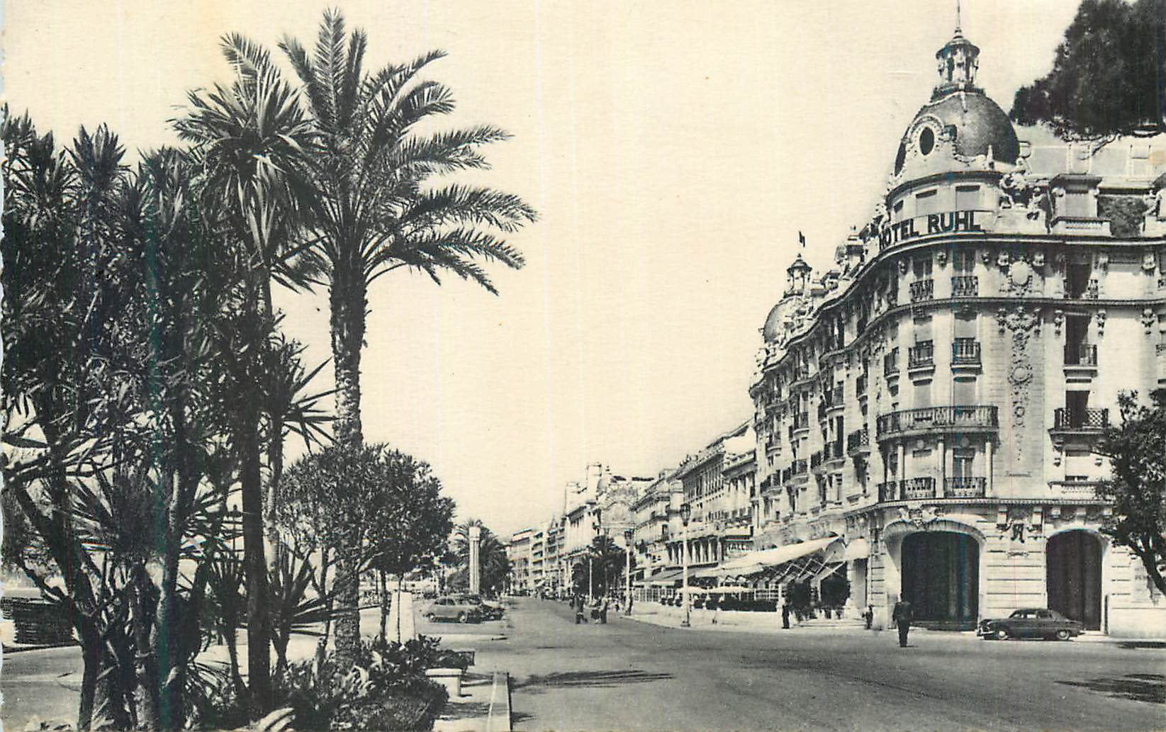 CPM Nice Entree de la Promenade des Anglais Hotel Ruhl