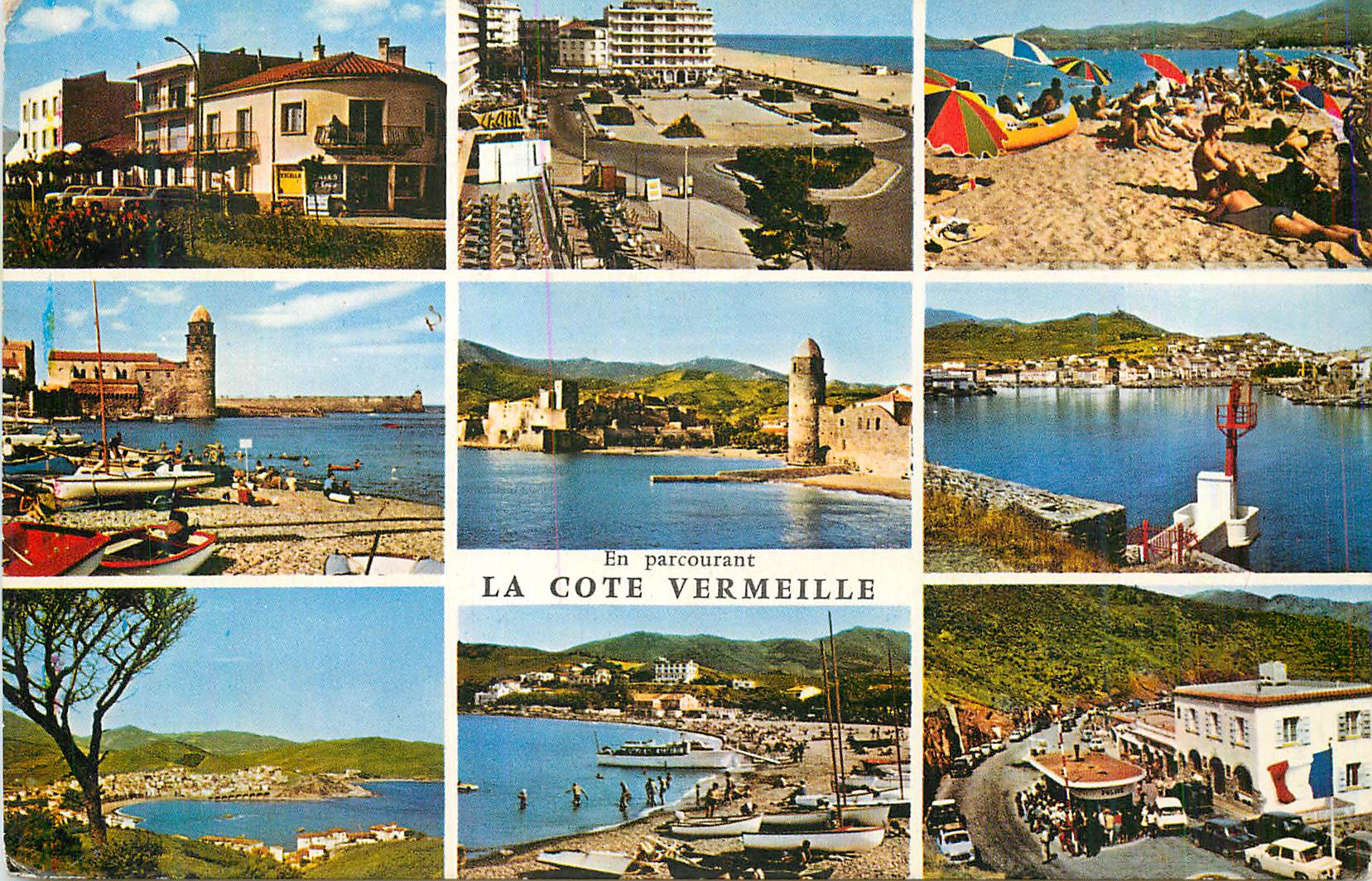 CPM En Parcourant la Cote Vermeille St Cyprien Canet Plage Argeles sur Mer