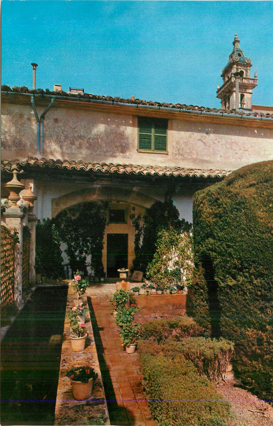 CPM Mallorca (baleares) Espana Valldemosa Jardin de la Celda de Chopia