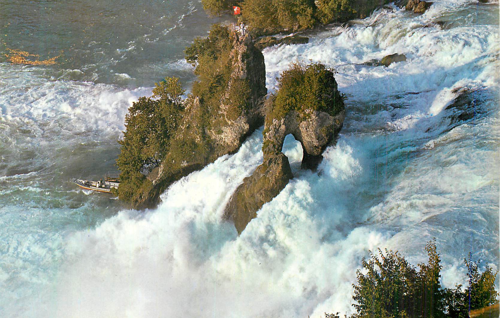 CPM Rheinfall (Schweiz) Von Schloss Laufen aus