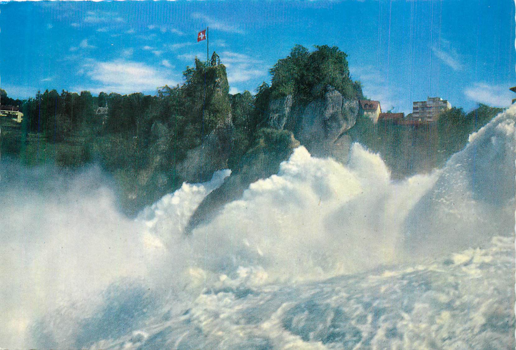 CPM Rheinfall (Schweiz) Totale Breite des Falles 150 m