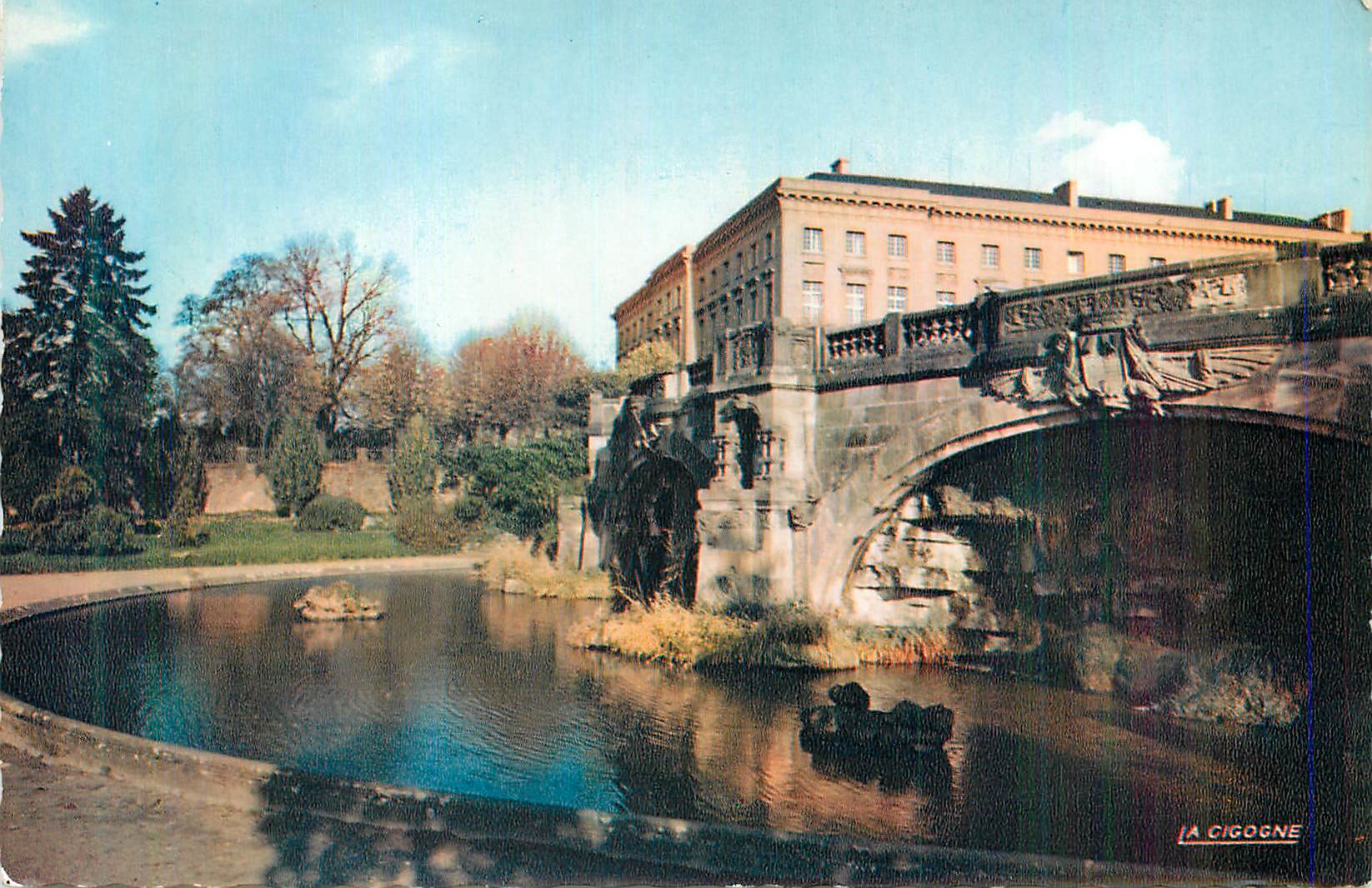 CPM Metz (Moselle) Bassin de l'Esplanade